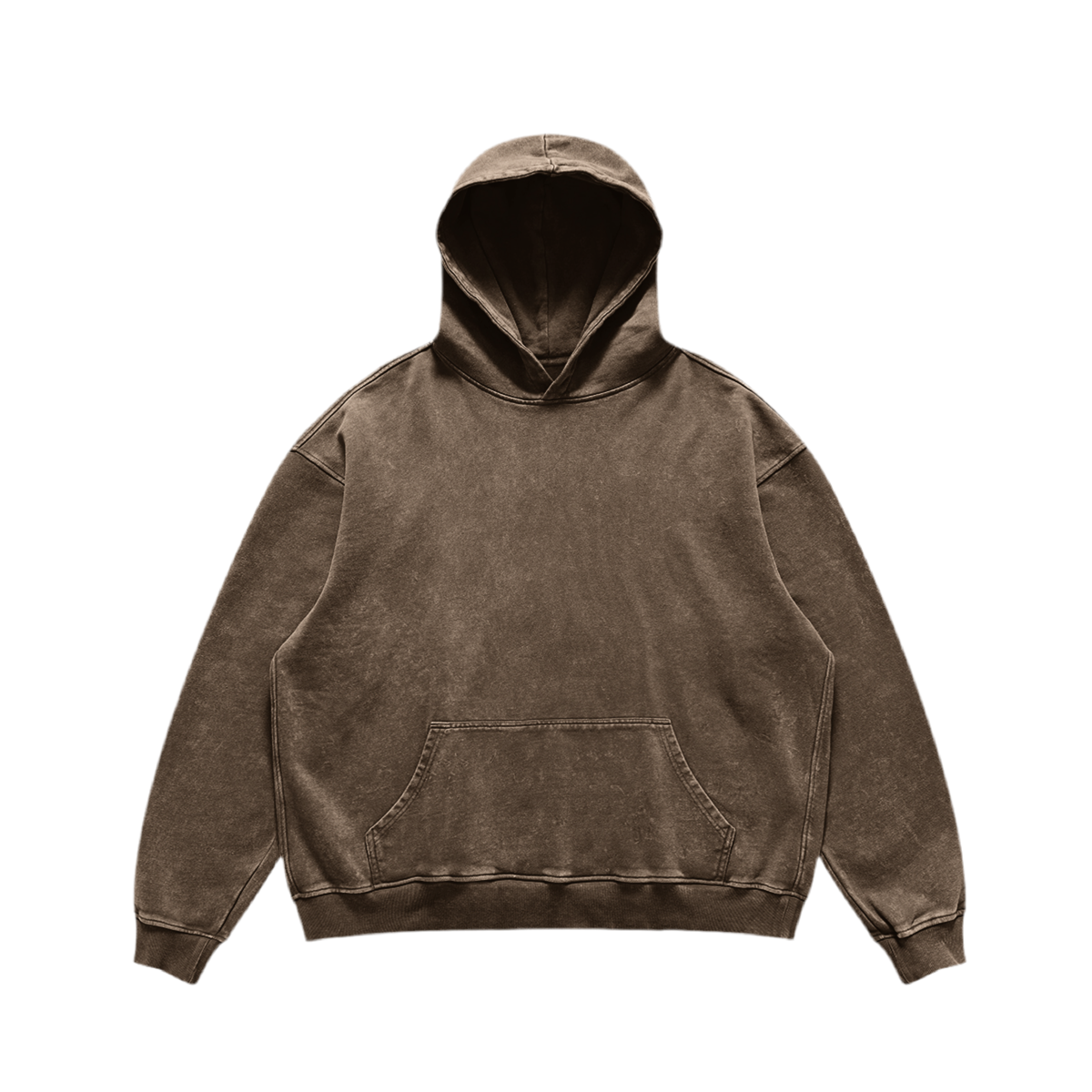 Mud Washed Brown Hoodie